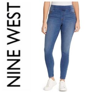 “Yoga Stretch” Pull-On Skinny Jeans • “Heidi” Style  { Nine West }